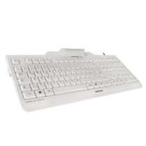 Clavier avec lecteur Cherry JK-A0100ES-0 Blanc Gris Espagnol Qwerty QWERTY