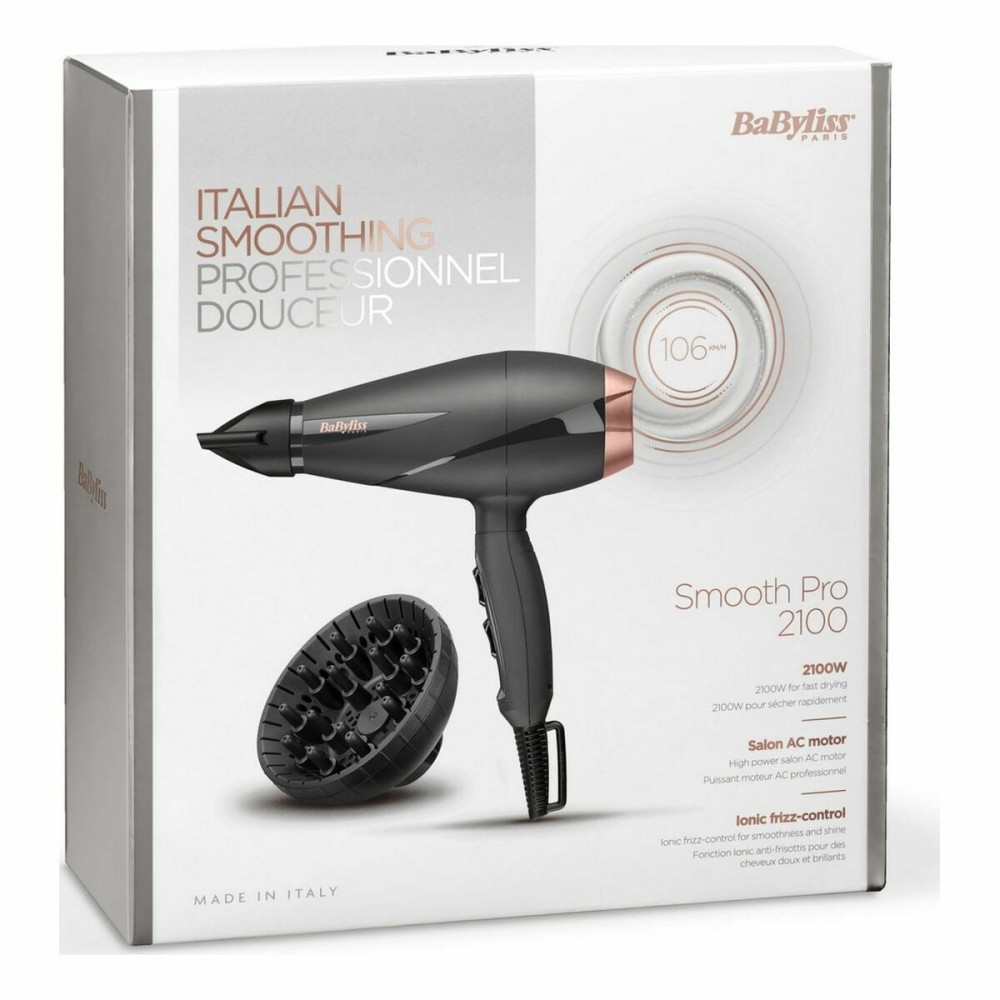 Hairdryer Babyliss 6709DE 2100 W Black Dark grey