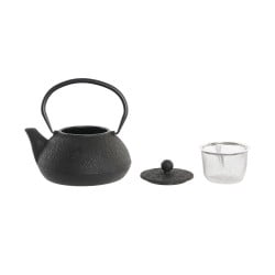 Teekanne DKD Home Decor Schwarz Edelstahl Weiß (2 Stück)