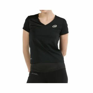 Damen Kurzarm-T-Shirt Bullpadel Pital Schwarz