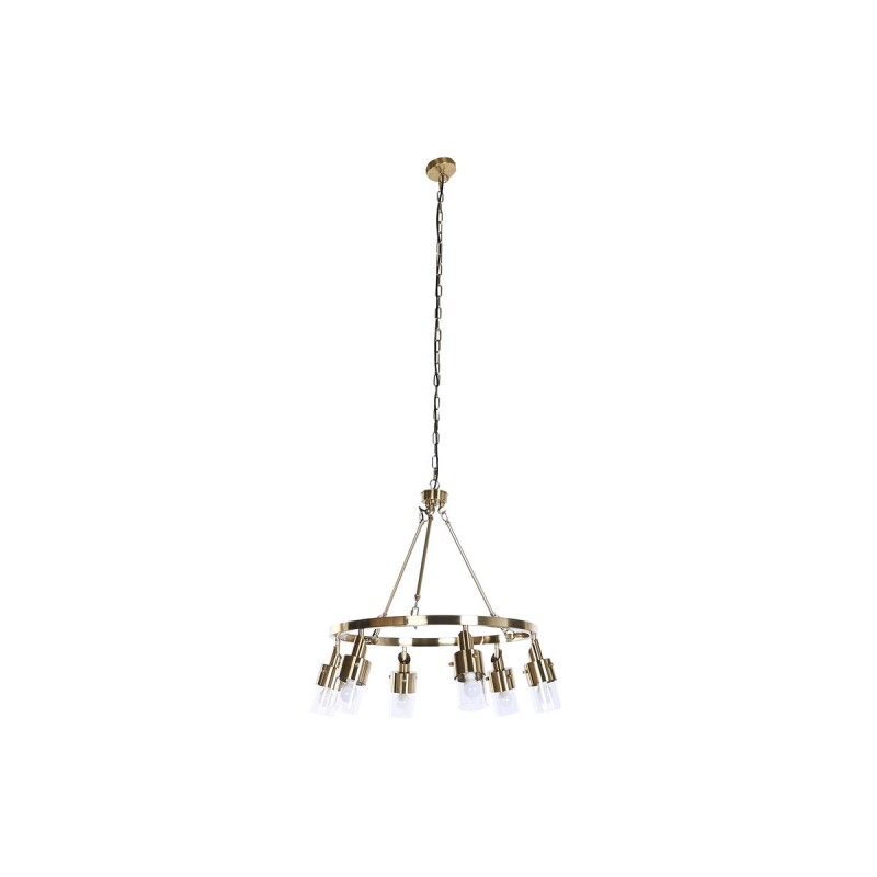 Deckenlampe DKD Home Decor 66 x 66 x 60 cm Kristall Gold Metall 40 W