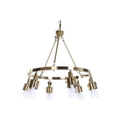 Deckenlampe DKD Home Decor 66 x 66 x 60 cm Kristall Gold Metall 40 W