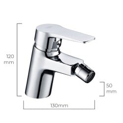 Mitigeur EDM 01142 Altea Acier inoxydable Laiton Zinc Bidet sanitaire