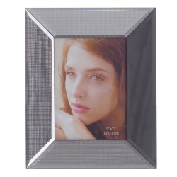 Fotorahmen Grau Kristall 15 x 20 cm 21,5 x 3,5 x 26,5 cm