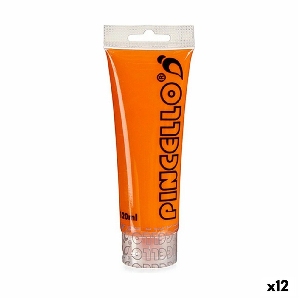 Acrylic paint Pincello AC120-8 Orange 120 ml (12 Units)