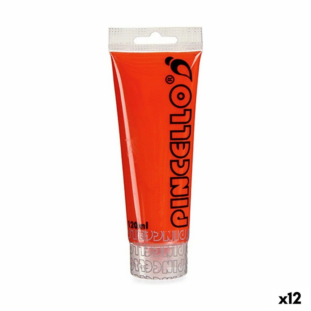 Acrylic paint Pincello AC120-7 Red 120 ml (12 Units)