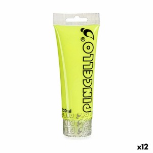 Acrylic paint Pincello Neon Yellow 120 ml (12 Units)