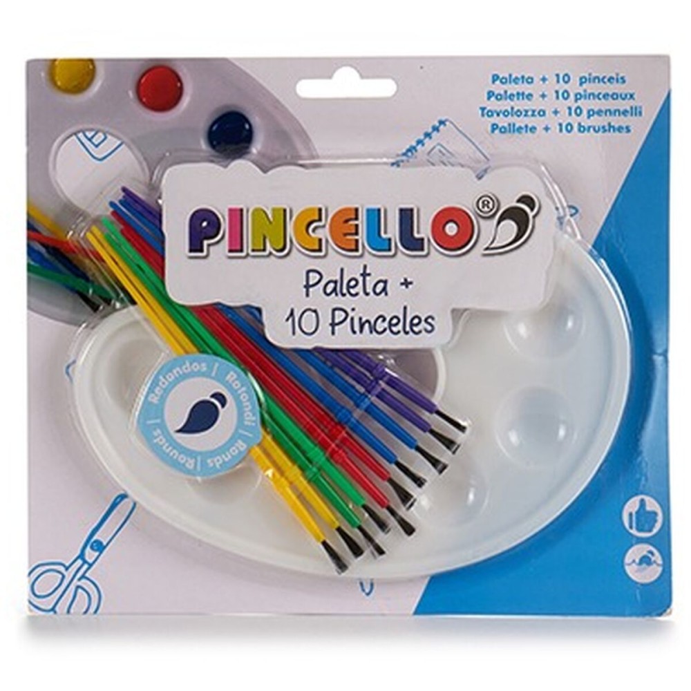 Set de peinture Pincello Multicouleur (12 Unités)