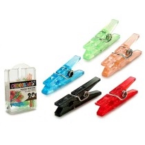 Clamps Pincello Multicolour Plastic (24 Units)