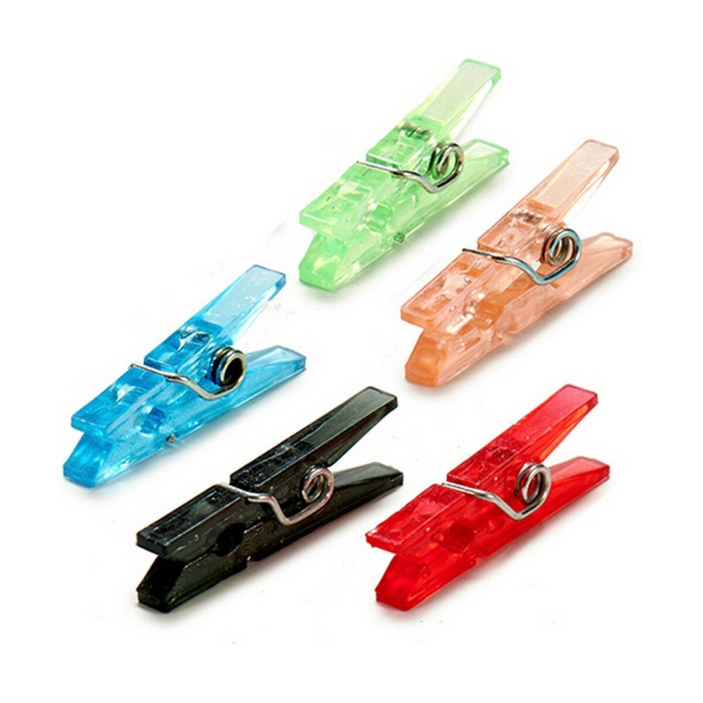 Clamps Pincello Multicolour Plastic (24 Units)