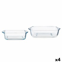 Set of Kitchen Dishes Pasabahce Borcam Squared (4 Units)