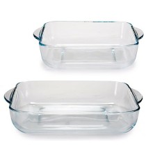 Set of Kitchen Dishes Pasabahce Borcam Squared (4 Units)