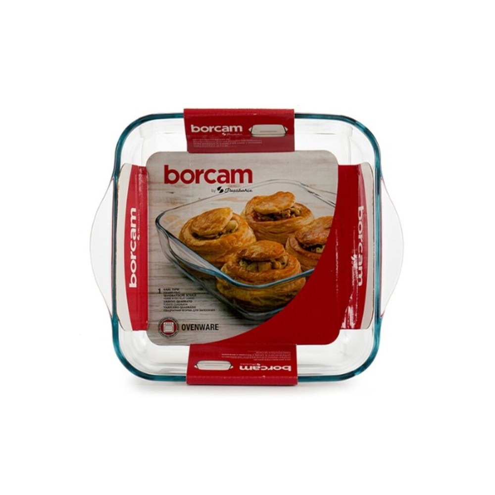 Baking tray Pasabahce Borcam 1,9 L 22 x 6 x 25,5 cm With handles (6 Units)