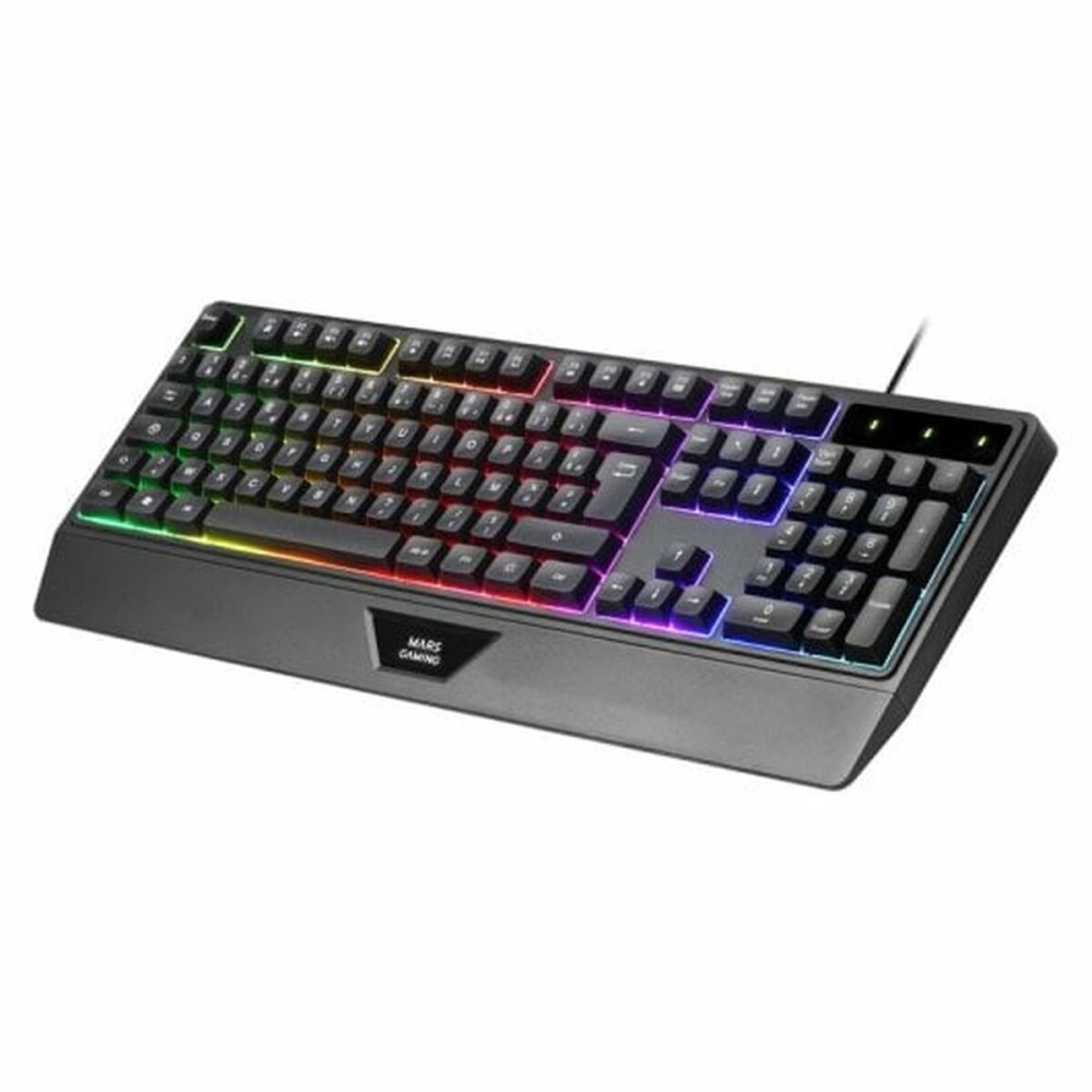 Gaming Maus Mars Gaming Schwarz Qwerty Spanisch