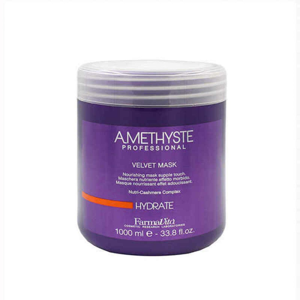 Masque nourrissant pour cheveux Amethyste Velvet Hydrate Farmavita 1344-16089 (1L)