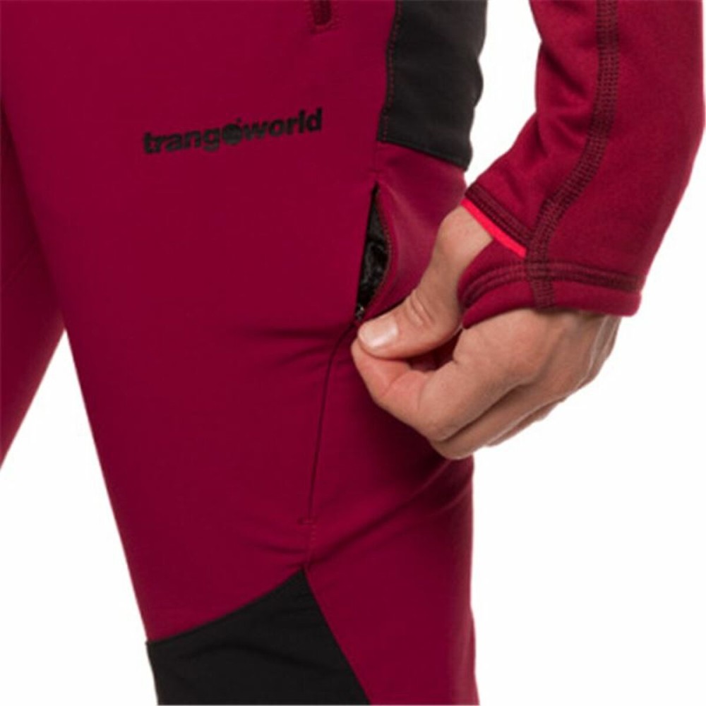 Long Sports Trousers Trangoworld Dunai Dr Crimson Red Lady