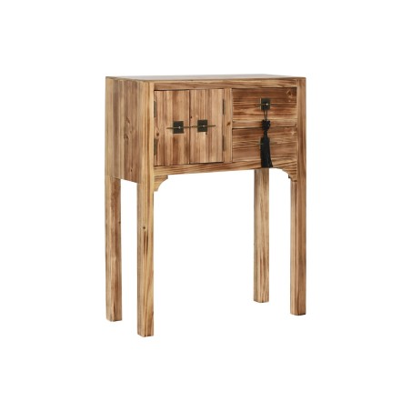 Console Home ESPRIT Black Fir MDF Wood 64 x 26 x 83 cm