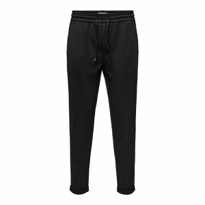 Adult's Tracksuit Bottoms Only & Sons Onslinus Crop Tap 0192 Black Men