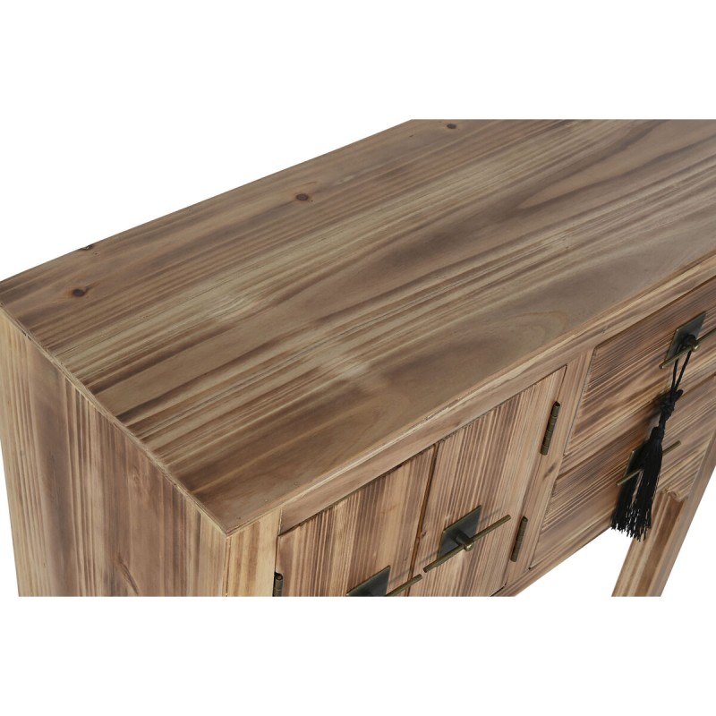 Console Home ESPRIT Noir Sapin Bois MDF 64 x 26 x 83 cm