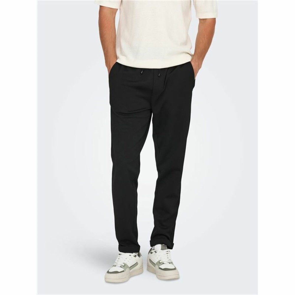 Adult's Tracksuit Bottoms Only & Sons Onslinus Crop Tap 0192 Black Men