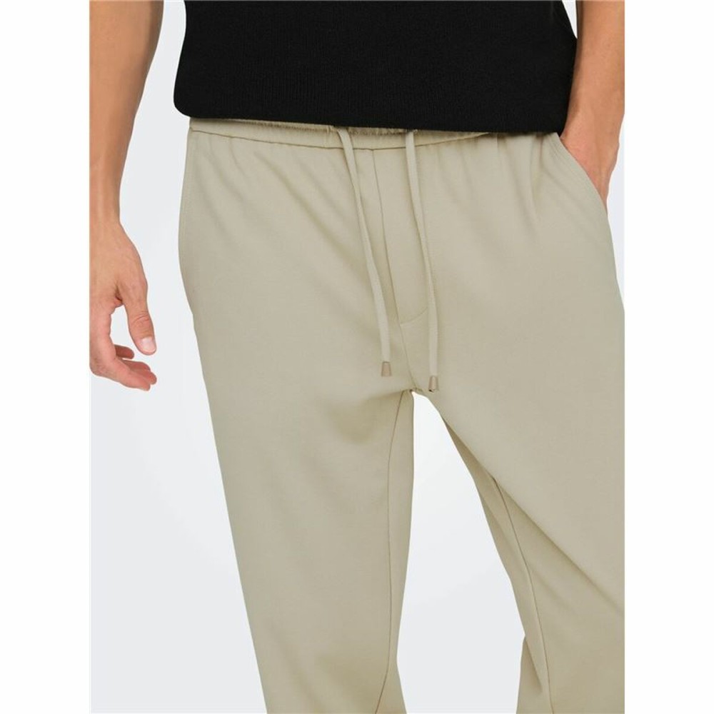 Adult's Tracksuit Bottoms Only & Sons Onslinus Crop Tap 0192 Beige Men