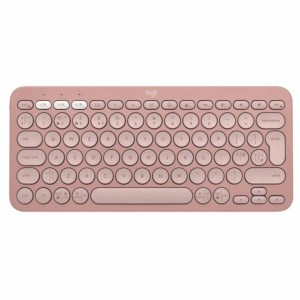 Wireless Keyboard Logitech Pebble Keys 2 K380s Spanish Qwerty Pink