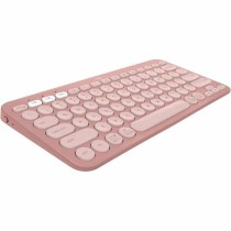 Drahtlose Tastatur Logitech Pebble Keys 2 K380s Qwerty Spanisch Rosa