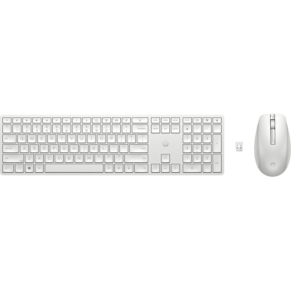 clavier et souris HP 650 Blanc