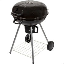 Roues de barbecue au charbon de bois Aktive Aluminium Métal émaillé Textilène 57 x 86 x 57 cm Noir