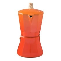 Cafetière Italienne Oroley Petra Orange Aluminium 6 Tasses