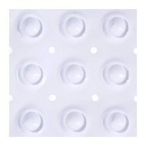 Tapis de Douche Antidérapant 5five Blanc PVC (55 x 55 cm)