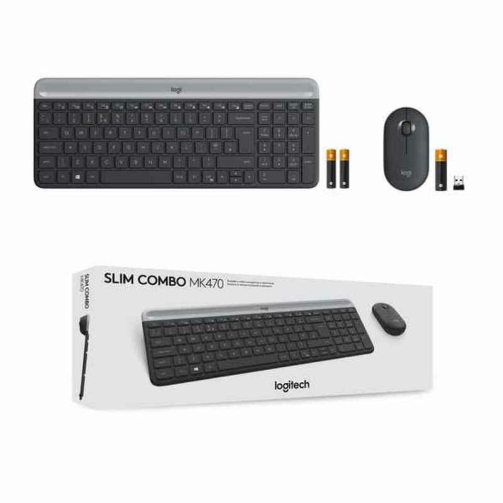 clavier et souris Logitech 920-009198 Espagnol Qwerty QWERTY