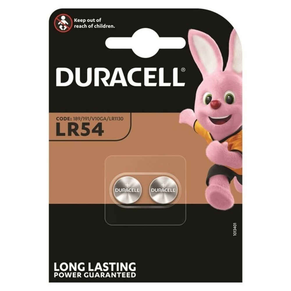 Alkaline Button Cell Batteries DURACELL LR1130 LR54  2 Pieces 10 Units 1,5 V