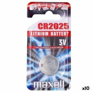 Piles Bouton au Lithium Maxell 3V CR2025 (10 Unités)