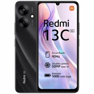 Smartphone Xiaomi REDMI 13C BLACK 6,74" Mediatek Dimensity 6100+ 4 GB RAM 128 GB Noir