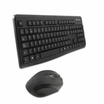 Keyboard and Mouse CoolBox COO-KTR-02W Black Spanish Qwerty Wireless