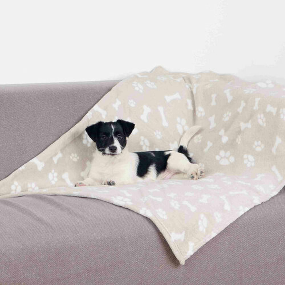 Couverture pour animaux de compagnie Trixie Kenny Beige Polyester 75 × 5 cm