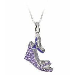 Pendentif Femme Glamour GS2-19  Violet (4 cm)