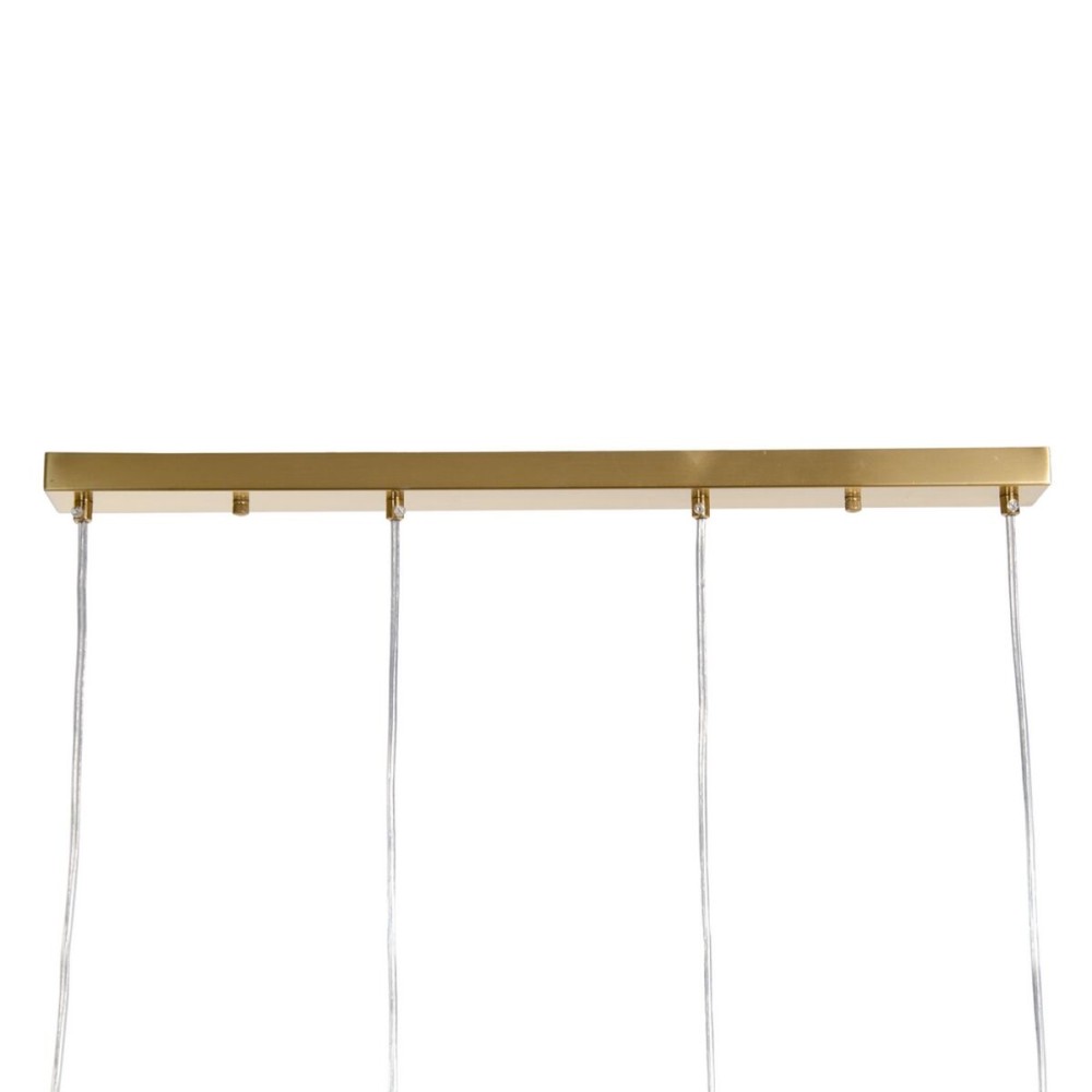 Deckenlampe 91 x 11 x 45 cm Kristall Gold Metall