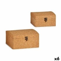 Set of Chests Cork MDF Wood (6 Units)