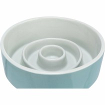 Futternapf für Hunde Trixie Slow Feeding Blau Grau Ø 17 cm 900 ml