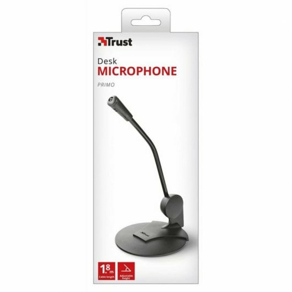 Microphone de Bureau Trust Primo 21674 Noir