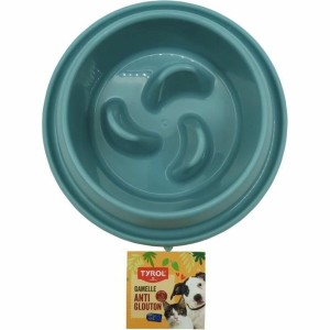 Gamelle à Alimentation Lente pour Animaux de Compagnie Tyrol Bleu Plastique Ø 30 cm 2 L