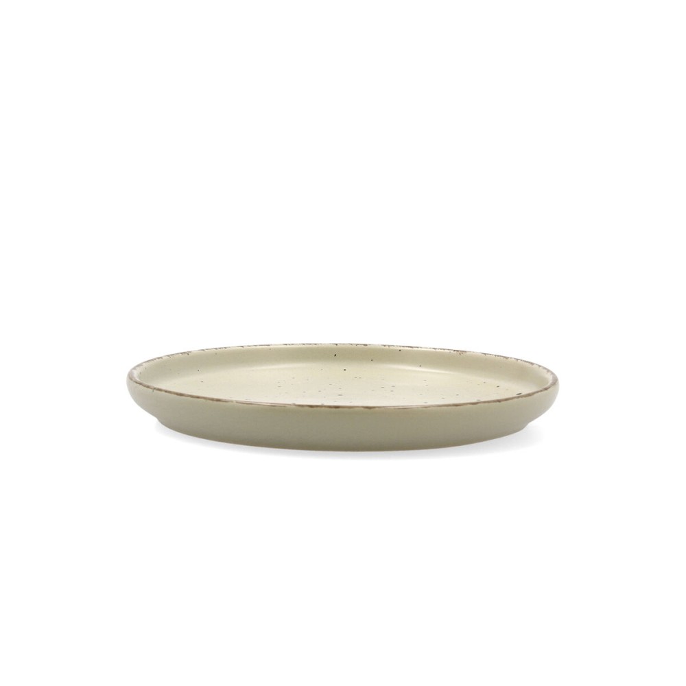 Dessert dish Quid Duna Green Ceramic 20 x 2,5 cm (6 Units)