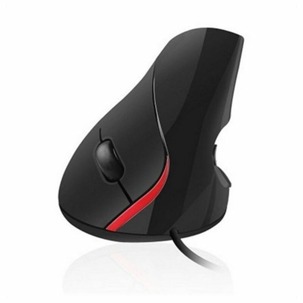 Souris Optique Ergonomique Ewent EW3156 1000 dpi USB Noir Rouge/Noir