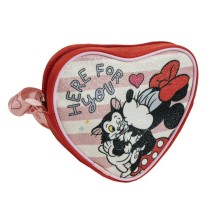 Shoulder Bag Minnie Mouse Red 15 x 14 x 4 cm