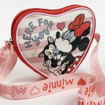 Sac à Bandoulière Minnie Mouse Rouge 15 x 14 x 4 cm