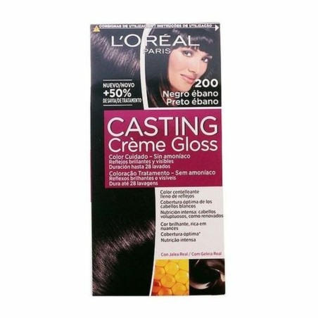 Teinture sans ammoniaque Casting Creme Gloss L'Oreal Make Up Casting Creme Gloss Noir ébène 180 ml