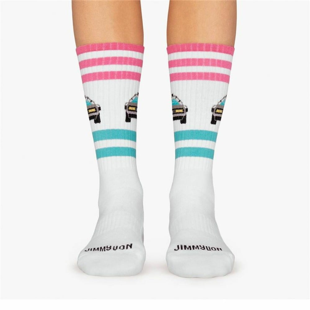 Chaussettes de Sport Jimmy Lion Athletic Delorean Blanc