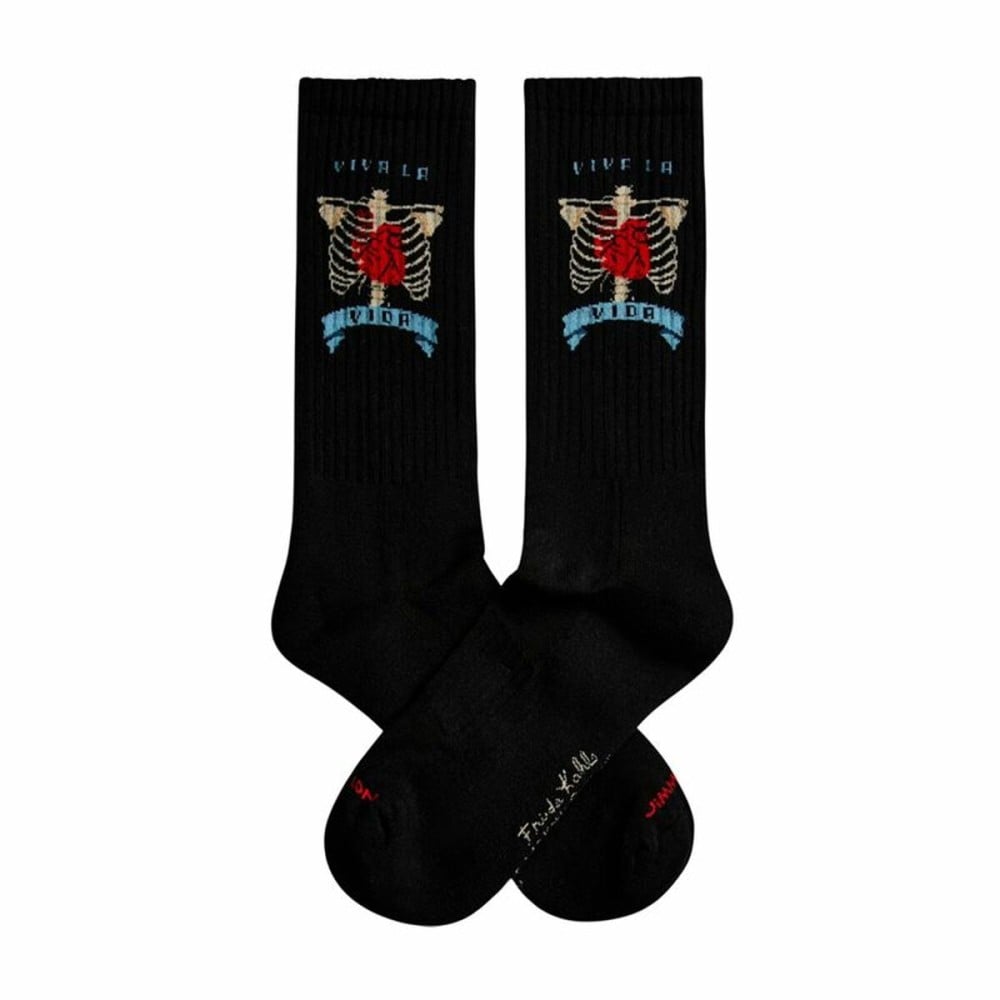 Chaussettes de Sport Jimmy Lion Athletic Frida Heart Noir